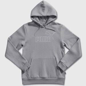 Puma ESS Elevated Hoodie - NWT Mens Size XL Light Grey - #45637-L7